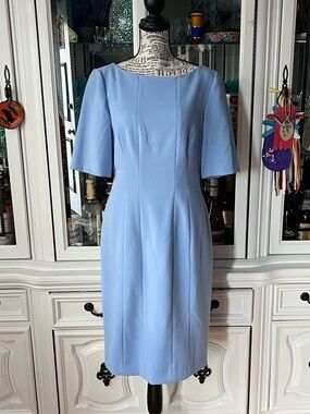 Eliza J Light Blue Midi Sheath Dress 8